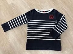 petitbateau プチバトー 女の子 紺色ストライプ トップスのサムネイル