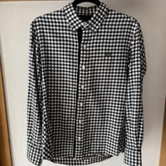 Fred Perry 黒白チェック 長袖シャツのサムネイル