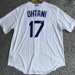 【極美品】ドジャース 大谷翔平♯17レプリカユニフォーム ゴールド刺繍 Lサイズ 極美品】ドジャース 大谷翔平♯17レプリカユニフォーム ゴールド