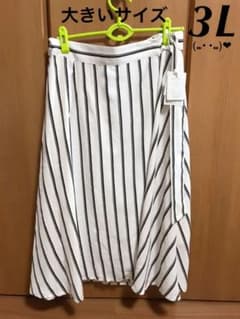 ロングスカート 巻きスカート 大きいサイズ 3Lのサムネイル