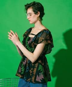 MAISON SPECIAL クロスステッチトップス ブラック - メルカリ