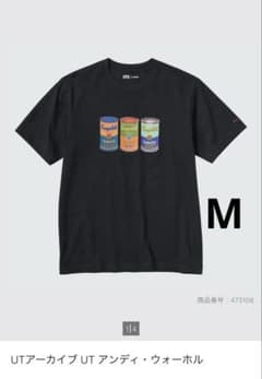 UNIQLO UT アンディ・ウォーホル Tシャツ スープ缶　ブラックM 新品