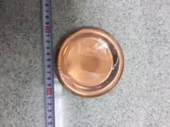 純銅の茶托五枚のサムネイル