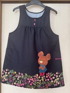 美品　すてきな先生　くまのがっこう保育士エプロンのサムネイル