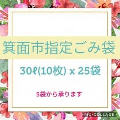 箕面市指定ごみ袋　30ℓ　5袋よりのサムネイル