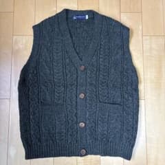 J M COOPER KNITWEAR 英国製 ウール ベスト Lのサムネイル