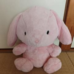 大きなピンクのぬいぐるみ うさぎ おおきなぬいぐるみ ピンク 楽市楽座限定 - メルカリ