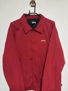 【人気モデル】STÜSSY ステューシー コーチジャケット レッド Mサイズのサムネイル