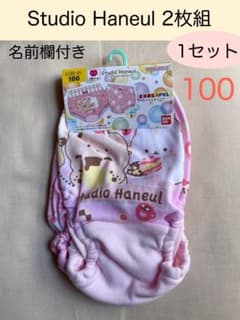 1011 ②女児ショーツ100 2枚組 Studio Haneul 名前欄付き