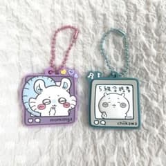 ちいかわ　ぷっくりラバーマスコット　ちいかわ&モモンガのサムネイル