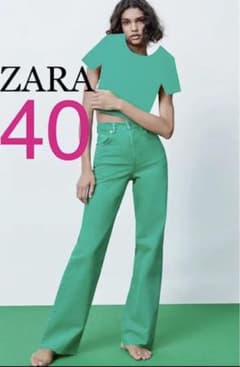 ZARA カラーデニムパンツ　サイズ40のサムネイル