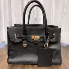 rienda♡カデナバッグ ハンドバッグ 黒のサムネイル