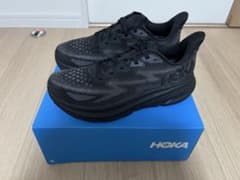 HOKA ONE ONE CLIFTON 9 ブラック 7.5D 25.5cmのサムネイル