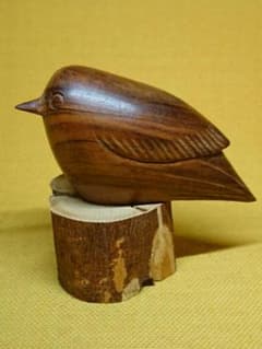 トリ　鳥　木彫　オブジェ　置物　インテリア　工芸品　美術品　A2819 トリ 鳥 木彫 オブジェ 置物 インテリア 工芸品 美術品 A2819 - メルカリ