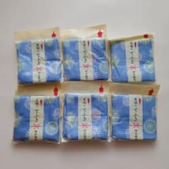 ​ 비매품 ・6개 세트 산토리 이에몬 여름 짠 닦아 불꽃 놀이 거즈 손 닦아