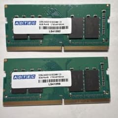 ADTEC DDR4 2400 SODIMM 8GB✖️2枚セット(16GB) - メルカリ
