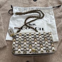 SALEコーチ パーティ パイソンショルダーバッグ - メルカリ