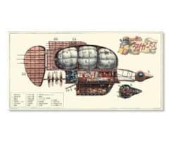 ジブリ美術館　オリジナル　タイガーモス　ポスター　天空の城ラピュタのサムネイル