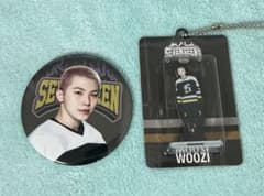 SEVENTEEN WOOZI 缶バッジ アクリルキーリング - メルカリ