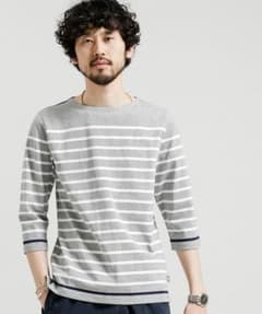 【新品未使用】nano・universe

バスクボーダーシャツ　７／Ｓのサムネイル