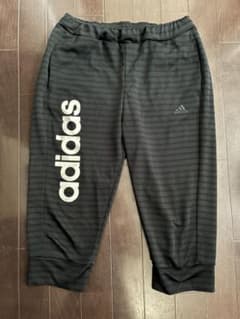 adidas 7分丈 ジャージ パンツ ブラックのサムネイル