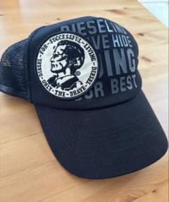 【希少】DIESEL メッシュキャップ ブラック 黒 スナップバックのサムネイル
