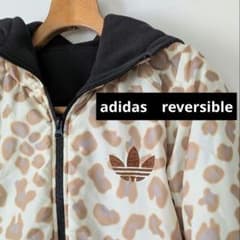 アディダス フリースジャケット ヒョウ柄 レオパード柄 ジャージ Y2K