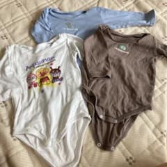 肌着　ロンパース　80cm 3枚まとめ売り　男の子のサムネイル