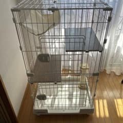L*n様 猫用 2段 キャットケージ ハンモック付きのサムネイル