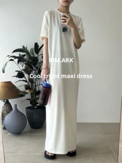 RIM.ARK Cool tricot maxi dress ワンピース RIM.ARK Cool tricot maxi dress ワンピース - メルカリ