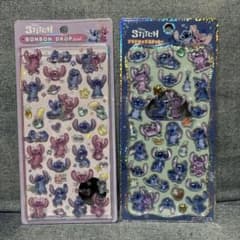 正規品　スティッチ ボンボンドロップシール プチドロップステッカー2種セットのサムネイル