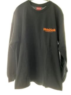 HIDE AND SEEK ハイドアンドシーク L/S TEE BLK Lのサムネイル