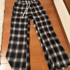 チェック柄 ロングパンツ イージーパンツのサムネイル