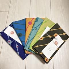 【まとめ売り・未使用】風呂敷 多色 点線模様 星野リゾート 界シリーズ 6枚のサムネイル