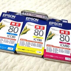 EPSON 純正インク シアン マゼンダ イエロー ライトマゼンダ 未使用のサムネイル