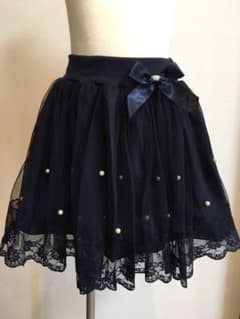【新品　未使用】スカート 120cm  レース　パールのサムネイル