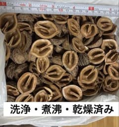 天然鬼くるみの殻（半割）　箱込800g 以上　匿名配送　④のサムネイル