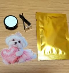 車用芳香剤 クリップ式 犬 ハート アクリル
