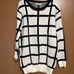 〜お値下げ中〜 JURIANOJURRIE チェック柄ニット 長袖のサムネイル
