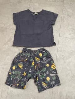 トロピカル柄 Tシャツ＆ショートパンツ セットのサムネイル
