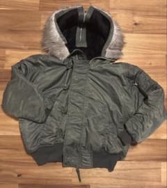 n2b フライトジャケット オリーブグリーン短丈 - メルカリ