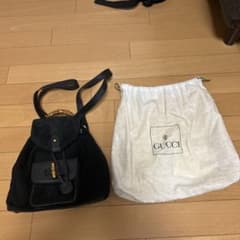 GUCCI ブラック スエード リュック 保存袋付きのサムネイル