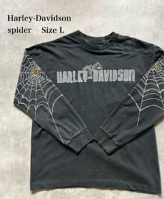 Harley-Davidson スパイダー 長袖カットソー L Harley-Davidson 長袖Tシャツ スパイダー L 訳あり - メルカリ