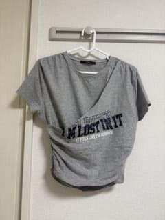 Kastane ロゴ 半袖カットソー Tシャツ グレー 美品のサムネイル