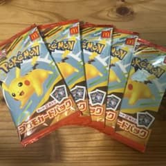 ポケモンカードMEGA マクドナルド ハッピーセット2025プロモカード5パックのサムネイル