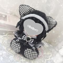 【即購入OK♡!!】 おすわり BLACK frill cat‪‪ ♡⃛ ぬい服のサムネイル