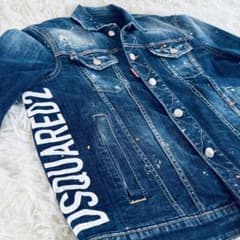 2023年】 DSQUARED2 デニムジャケット サイドロゴ ペイント D2 - メルカリ