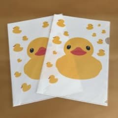 未開封）ラバーダック A4クリアファイル 2枚のサムネイル