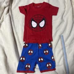 신품 95cm 스파이더 맨 babyGap 반팔 잠옷 상하 세트