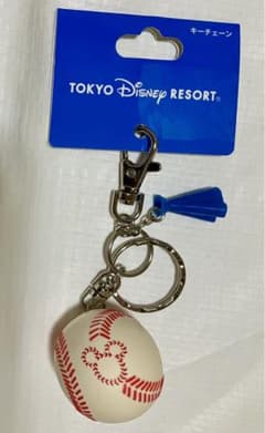 ミッキー ディズニーリゾート 野球ボール キーチェーン キーホルダー